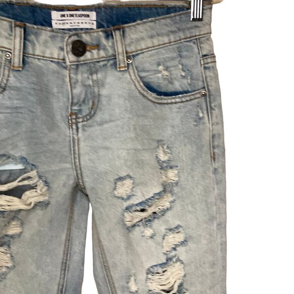 One Teaspoon Free Love Awesome Baggies Ripped Distressed Boyfriend Jeans Size 24 - Picture 16 of 16